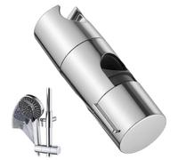 OIHCAZ Universal Shower Head Holder, Adjustable 18-25mm Shower Holder for Slide Bar, No Drilling Clamp Rotation Sprayer Holder Detachable Slider Clamp for Bathroom