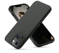 OIIAEE Liquid Silicone Case Designed for iPhone 13 Mini Case, Ultra Slim Shockproof Protective Phone Case Cover with Soft Anti-Scratch Microfiber Lining, 5.4 inch, Space Gray
