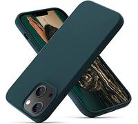 OIIAEE Liquid Silicone Case Designed for iPhone 13 Mini Case, Ultra Slim Shockproof Protective Phone Case Cover with Soft Anti-Scratch Microfiber Lining, 5.4 inch, Teal