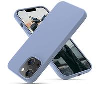 OIIAEE Silicone Case Designed for iPhone 13 Case, Ultra Slim Shockproof Protective Liquid Silicone Phone Case with Soft Anti-Scratch Microfiber Lining, 6.1 inch,Sierra Blue
