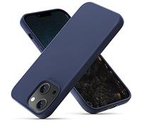 OIIAEE Silicone Case Designed for iPhone 13 Case, Ultra Slim Shockproof Protective Liquid Silicone Phone Case with Soft Anti-Scratch Microfiber Lining, 6.1 inch, Midnight Blue