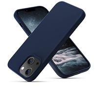 OIIAEE Silicone Case Designed for iPhone 13 Case, Ultra Slim Shockproof Protective Liquid Silicone Phone Case with Soft Anti-Scratch Microfiber Lining, 6.1 inch, Navy Blue