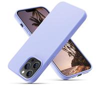OIIAEE Silicone Case Designed for iPhone 13 Pro Max Case, Ultra Slim Shockproof Protective Liquid Silicone Phone Case with Soft Anti-Scratch Microfiber Lining, 6.7 inch, Clove Purple