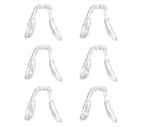 OIIBWQ 6 Pcs Eyeglass Straps, Saddle Bridge, Eyeglass Repair, Non-Slip Transparent Nose Pads, U-Shaped Replacement for