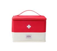 OIIBWQ Empty First Aid Bag, Multipurpose Organizer, Emergency Supply Storage Bag for Car, Home, Camping And Activities