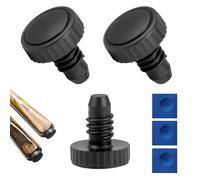 Oiieco 3 Pack Snooker Cue Butt Protectors, Rubber Cue Bottom Cover Pool Bumper Caps, Lightweight Shock-Absorbing Protectors Compatible with John Parris, Peradon, Britannia, Master & Powerglide Cues
