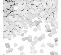 Oiieco 4 Pack Silver Heart Confetti, Table Scatter Foil Glitter Confetti For Wedding, Engagement, Anniversary, Valentines, Birthday And Party Decorations