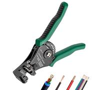 Oiieco Automatic Wire Stripper - Precision Wire Stripper Tool 10-22 AWG with Spring Loaded Handles, Comfortable Grip annd Adjustable Wire Stop