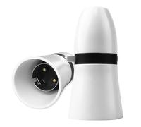 Oiieco B22 Standard Switch Light Lamp Holder, Switched Lamp Holder 10MM Thread Entry, 2 Pcs B22 BC Bayonet Cap Lamp Holder for Ceiling Lamp Chandelier