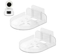 Oiieco Baby Camera Holder, Universal Baby Monitor Holder, Adhesive Security Camera Shelf without Drilling, Acrylic Bracket Stand Tray Indoor, Clear