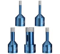 Oiieco Diamond Drill Core Bits, 5Pcs M14 Core Hole Saw Cutter Tools Set 6/6/8/10/20mm Vacuum Brazed for Tile Glass Ceramic Marble Porcelain Stoneware Suitable For Angle Grinders