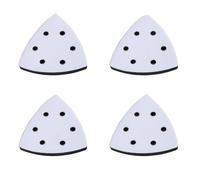 Oiieco Mouse Detail Sanding Interface Pad 93 mm, 4 Pack mouse sander pads with 6-Hole Dust Extraction, triangle sanding pads, Hook & Loop Foam Interface Backing Pads for Delta mouse sander