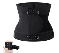 Oiieco Postpartum Belly Wrap, C Section Recovery Belt Abdominal Binder, Postpartum Support Belly Band for Women, Tummy Girdle Corset Body Shaper, Waist Trainer Belt After Pregnancy Black