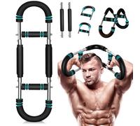 Oiieco Twister Arm Trainer, Chest Exerciser for Men, 70 to 110lbs Three Level Adjustable Chest Trainer Men, Body Strength Fitness Portable Spring Resistance for Home Workout Equipment (Black and blue)