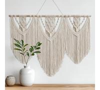 oiikain Large Handmade Boho Macrame Wall Hanging Tapestry - Chic Bohemian Woven Home Decor art for Living Room, Bedroom, and Wedding Parties