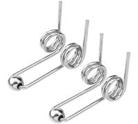 OIIKI 2PCS Double Return Torsion Springs for Curling Iron Rod - Alloy Replacement Accessories, 24mm Length