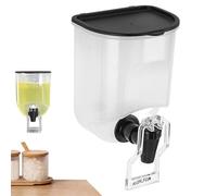 Oiil Vinegar Dispenser - 7in Wall Fixing Pp Bottle, Leak Proof Liquid Storage, Pot Hinged Lid Space Saving Design Easy Pour Cooking Container | Ideal for Salad Dressing Roasting Baking Bbq