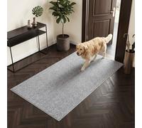 Oiilores Dirt Trapper Door Mat Indoor 80 x 178 cm, Washable Entry Rug, Inside Doormats for Entryway, Non-Slip, Super Absorbent Dog Mats for Muddy Paws, Pets, Light Grey-Dark Grey