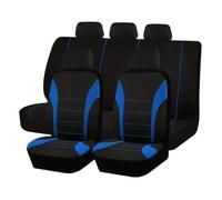 OIJJSNX Car Seat Covers に適合する Seat Covers 9pcs Set Car Cushion Auto Accessories Protect Five-Seat Universal Black Gray Blue Red(Blue (5 seat))