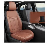 OIJJSNX Car Seat Covers Car Seat Cover Punched Leather Full Set Seat Protector Cover Universal Breathable Seat Cushion Auto Interior Universal Set(1PC BROWN Front)