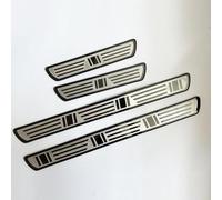 OIJNMHYB Stainless Steel Car Door Sill Protector Strips for Opel Corsa F I 2019-2023, Car Door Edge Entry Scuff Guard Strips, Threshold Plate Welcome Pedal Trim,B