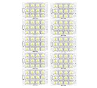Oikabio 10X New DC 3V 5V 12 LED Super White Piranha LED Circuit Board LED Lights Light Yacht