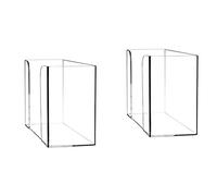 Oikabio 2PCS Countertop Paper Towel Dispenser Clear Towel Napkin Holder for Z-Fold C-Fold or Multi-Fold Paper Towels