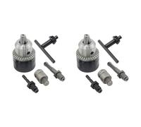 Oikabio 2X 3-16mm Drill Chuck Converter 1/2Inch- 20UNF Thread Quick Change Adapter SDS-Plus 1/4Inch Hex Shank 1/2Inch Socket