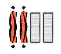 Oikabio 4 Pieces for W10 Robotic Vacuum Cleaner HEPA Filter Washable Main Roller Brush Removable Home Cleaning