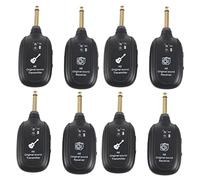 Oikabio 4X UHF Guitar Wireless System Transmitter Receiver Built-in Rechargeable