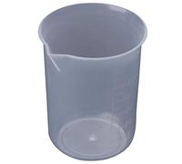 Oikabio 50mL Graduated Beaker Clear Plastic Measuring Cup for Lab 2 Pcs