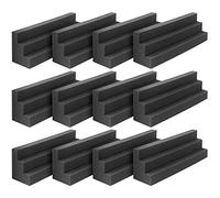 Oikabio Acoustic Panels Bass Trap Corner Studio Foam Sound Insulation Pad Wall Panel Corner Block for Studio or Theatre Pack of 12
