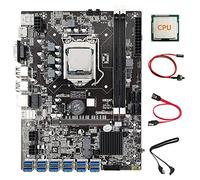 Oikabio B75 12 Card BTC Mining Motherboard CPU+Switch Cable+2X SATA Cable 12 USB3.0 to PCIE GPU Slot LGA1155 DDR3 RAM SATA3.0