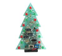 Oikabio Christmas Tree led Flashing Lights Water Lights Electronic Technology Small DIY Production of Small Invention Puzzle Kit Spare Parts
