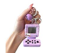 Oikabio Creative Mini Pocket PC Electronic Game Machine Keychain Fine Stylish Small Casual Charm for Bags Mini Arcade Car Pendant for Men and Women