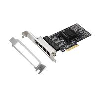 Oikabio Quad-Port 2.5GBase-T PCIe Network Adapter RTL8125B 2500/1000/100Mbps Gigabit Ethernet Card RJ45 LAN Controller Support