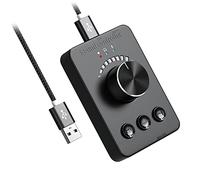 Oikabio USB External Volume Control Adjust Knob Bluetooth 5.1 with Play Pause Skip Mute 3 Volume Control Modes Audio Adjust