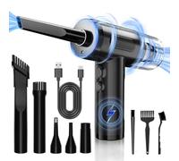 OIKKEI Cordless Handheld Car Vacuum, 12000Pa Strong Suction Mini Vacuum Rechargeable, Compressed Air Duster, Air Blower and Cleaner, 3-in-1 Design, 3 Gear, with LED Light, Multi-Scenario Uses