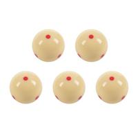 Oikufidu 5pcs 2.25inch 57mm 6 Red Spot Cue Ball Pro Cup Billiard Pool Snooker Training Practice