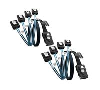 OIKWAN Internal Mini SAS to SATA Cable (SFF-8087 to SATA Forward Breakout) 3.3 Feet(2pack)