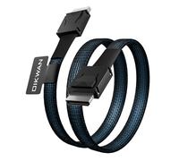 OIKWAN OCulink Cable,PCIe 4.0 SFF-8611 to SFF-8611 Cable,OCuLink 4i Straight to Straight Compatible with Egpu,OneXGPU,GPD G1,GPD Win Max 2,1.6ft.