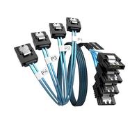 OIKWAN SATA-III Cable, 4Pcs/Set 6Gb/s -SATA Cable, 7pin Flexible SATA Cable, Straight SATA Data Cable Replacement for Bitcoin Computer-Server CD DVD Drives Raid HDD-SSD Data Cable (3.3FT)