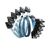 OIKWAN SATA-III Cable, 6Pcs/Set 6Gb/s -SATA Cable, 7pin Flexible SATA Cable, Straight SATA Data Cable Replacement for Bitcoin Computer-Server CD DVD Drives Raid HDD-SSD Data Cable (1.6FT)