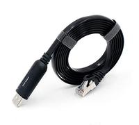 OIKWAN USB Console Cable UART Serial Cable Essential Accesory of Cisco, NETGEAR, Ubiquity, LINKSYS, Routers/Switches for Laptops in Windows, Mac, Linux（Black,6ft
