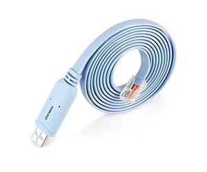 OIKWAN USB Console Cable,USB to RJ45 Console Cable for Cisco Routers/AP Router/Switch Windows, Mac, Linux(1.8m,Blue)