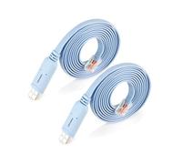OIKWAN USB to RJ45 Console Cable 2pack, Essential Tool for Cisco, NETGEAR, Ubiquiti, LINKSYS, TP-Link Routers/Switches Connection, Compatible with Windows, Mac, Linux Laptops
