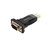 OIKWAN USB to RS232 Adapter with FTDI Chipset, USB to RS232 Male DB9 Serial Converter for Cashier Register, Modem, Scanner, Industriual Machinery, CNC, Black