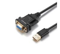 OIKWAN USB to RS232 DB9 Serial Cable Female Converter Adapter with FTDI Chipset for Windows 11,10, 8.1, 8, 7, Vista, XP, 2000, Linux and Mac OS X 10.6 (10ft)