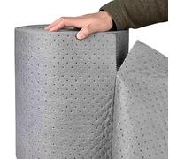 Oil Absorbent Mat Roll 2mm Thick Industrial Hydrocarbon Spill Control Pad Roll in Polypropylene for Absorbing Oil And Other Liquids (Size:40cm*50cm 1 Roll)