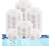 Oil Absorbing Sponge, 20pcs Scum Sponge For Hot Tubs Filter Scum Sponge Dirt Foam Remover Flower-Shaped Oil Sponge Cleaning Tools For Swimming Pool Hot Tub Kitchen Bathroom Home Use